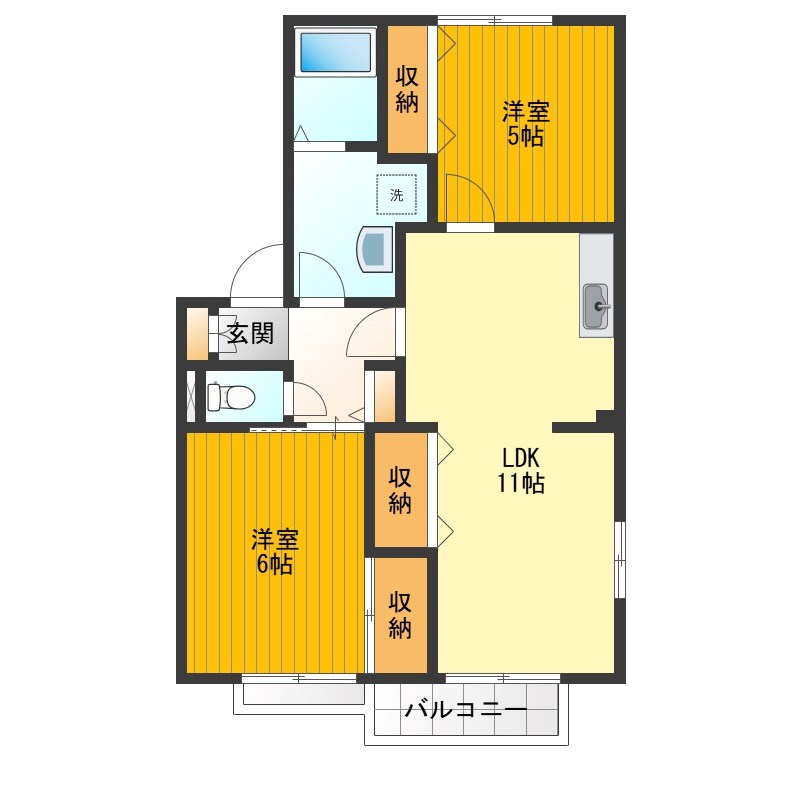 ディアス小川 間取り図