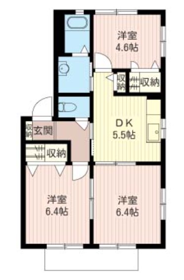 ミラコスタＢ 間取り図