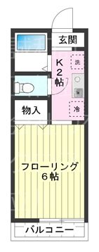 レミントンテラスB 間取り図