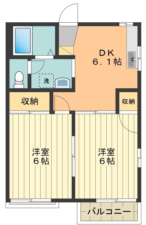 ジュネス２３ 間取り図