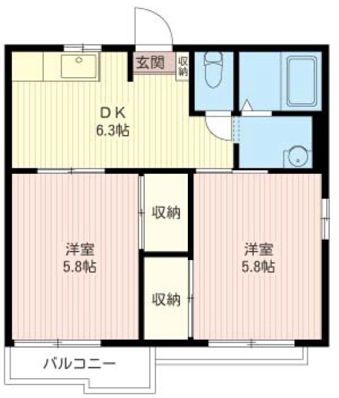 ヴェルディ菊池 間取り図