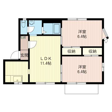 エトワールムサシノB 間取り図