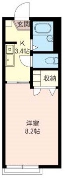 コーポ・ジュネス 0202号室 間取り