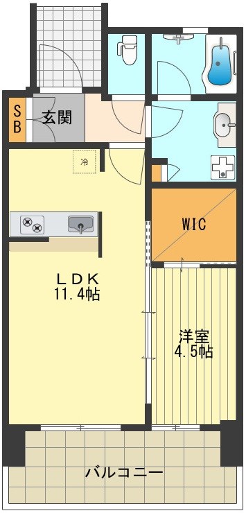 プライムメゾン武蔵野の杜 間取り図