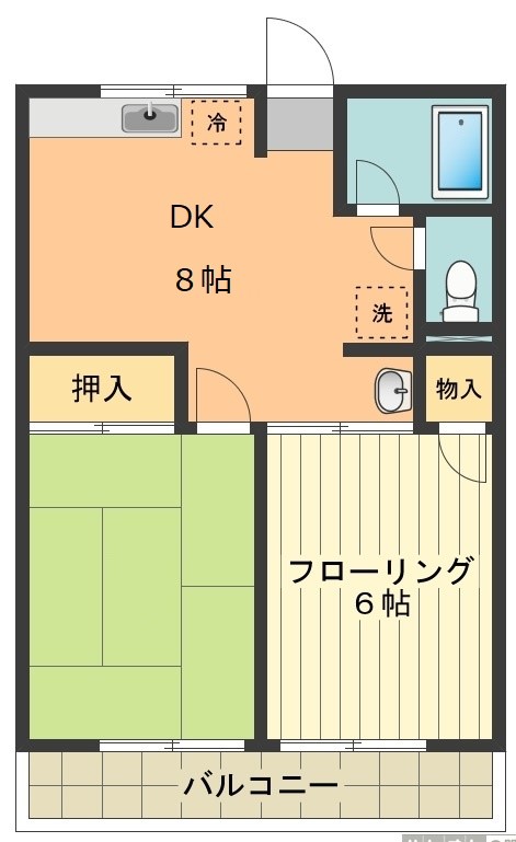 シティハイム富士 間取り図