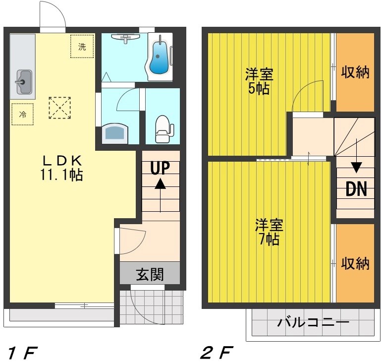 グランメールＳ 0103号室 間取り