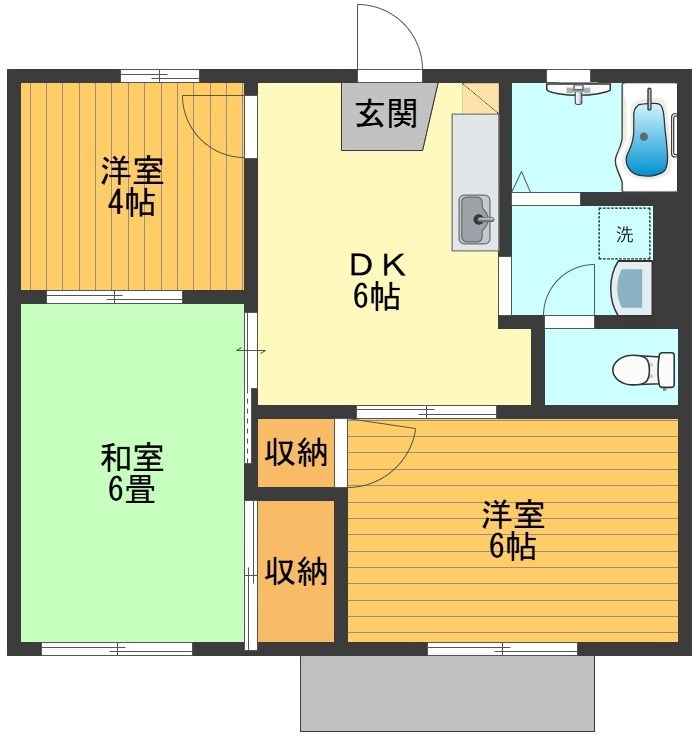 ヴィラ恋ヶ窪 間取り図