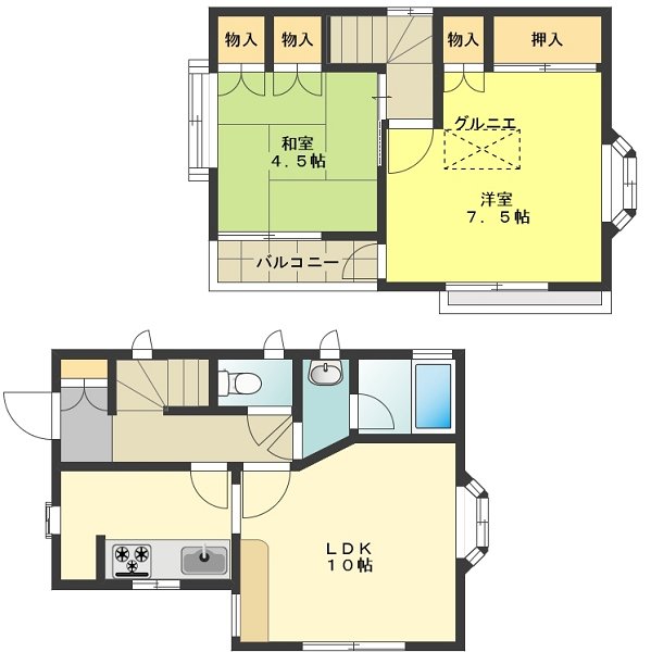 村松邸貸家 間取り図