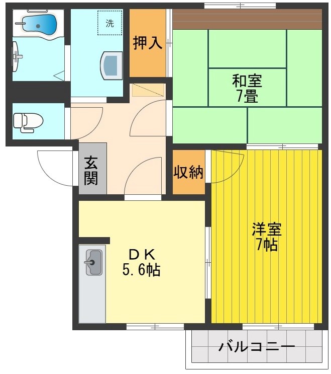 サンレイク向原 間取り図