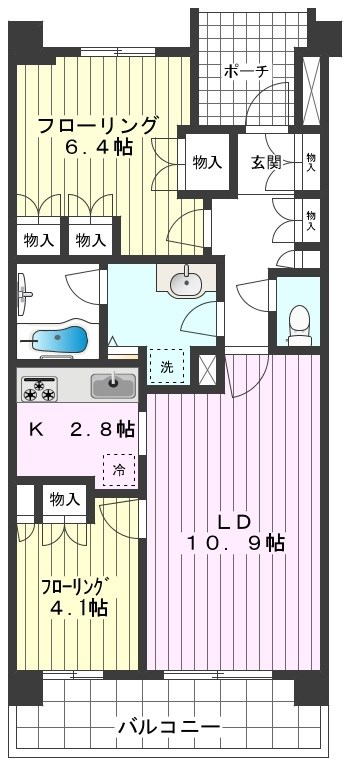 プライムメゾン武蔵野の杜 間取り図