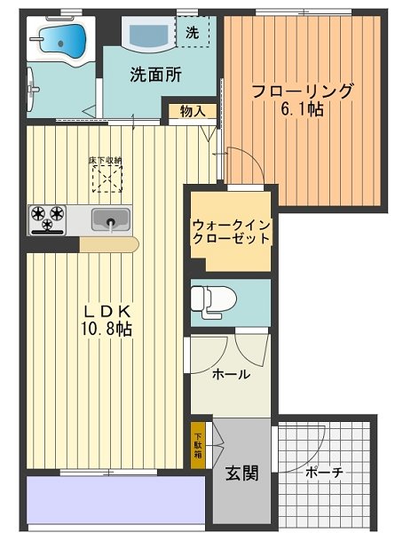 ラ・ヴィラーチェ　デュオ 間取り図