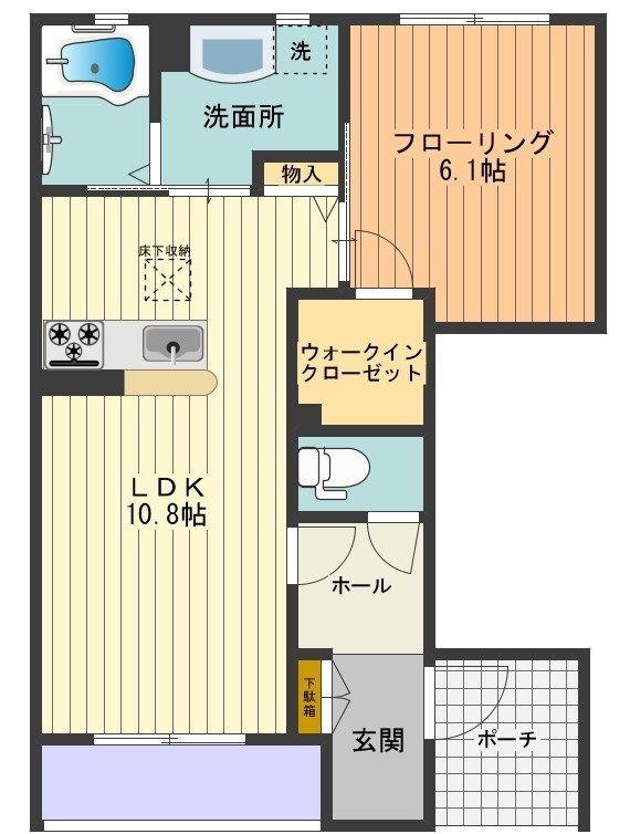 ラ・ヴィラーチェ　デュオ 間取り図