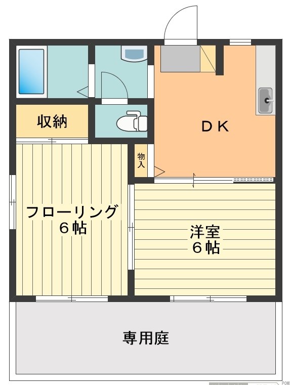 オリンピアＢ 間取り図