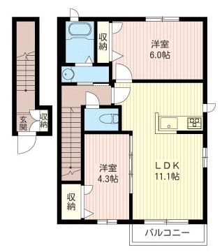 シャーメゾンｐａｒｋ-Ｎ 間取り図