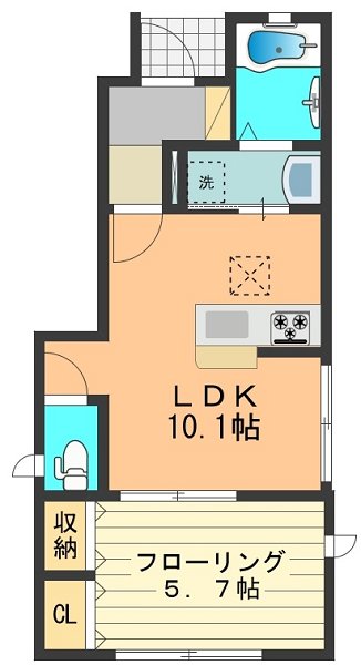 ハーモニーB 間取り図