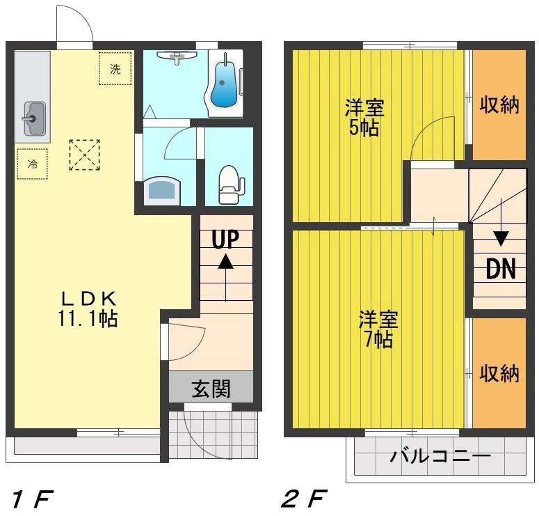 グランメールＳ 0101号室 間取り