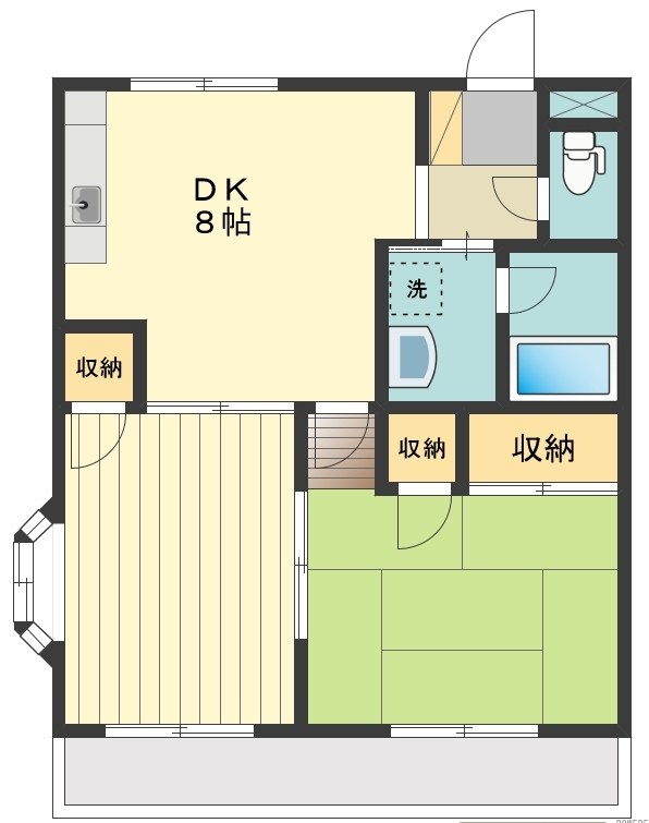 ドームハウス 間取り図
