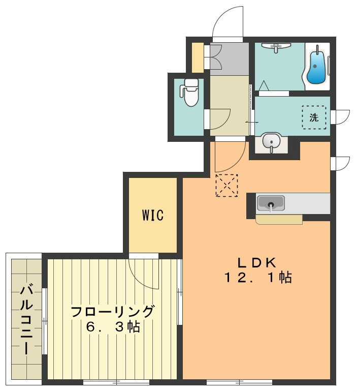 シャルマンＫ 間取り図