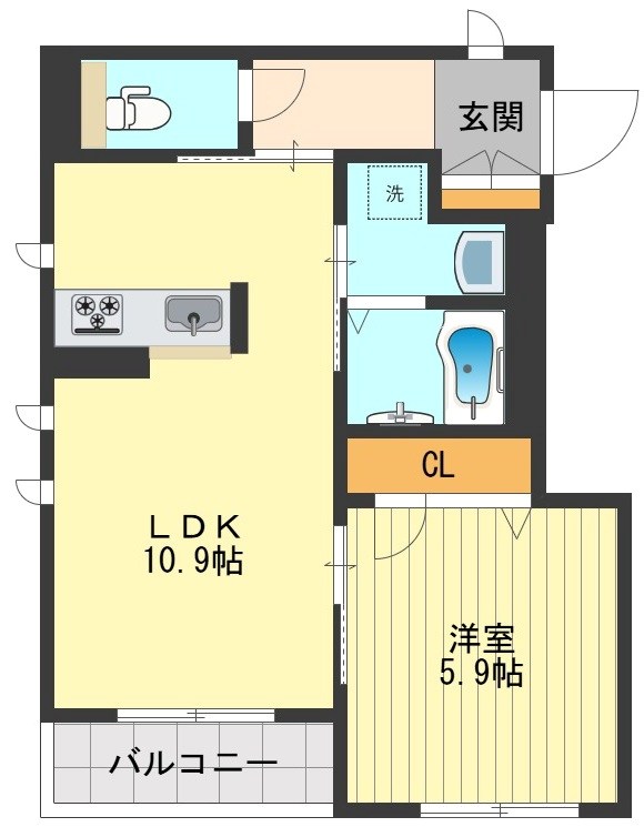 メゾン　ドゥ　モモ 間取り図