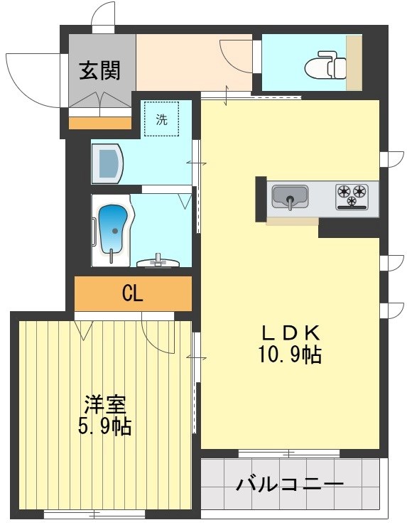 メゾン　ドゥ　モモ 間取り図