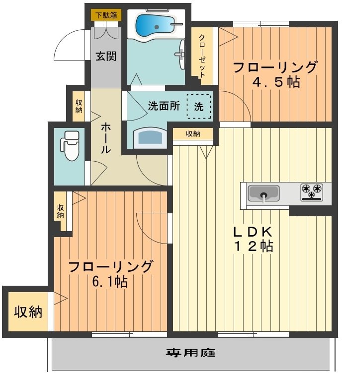 フォレスタ三昭Ａ 間取り図