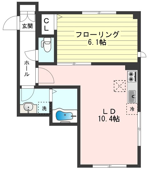 ミドルフィールド羽衣町 間取り図