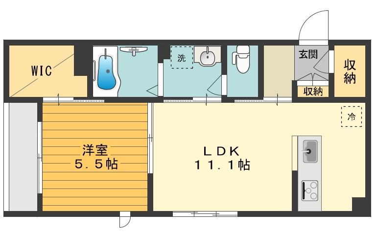 ミルティーユ 間取り図
