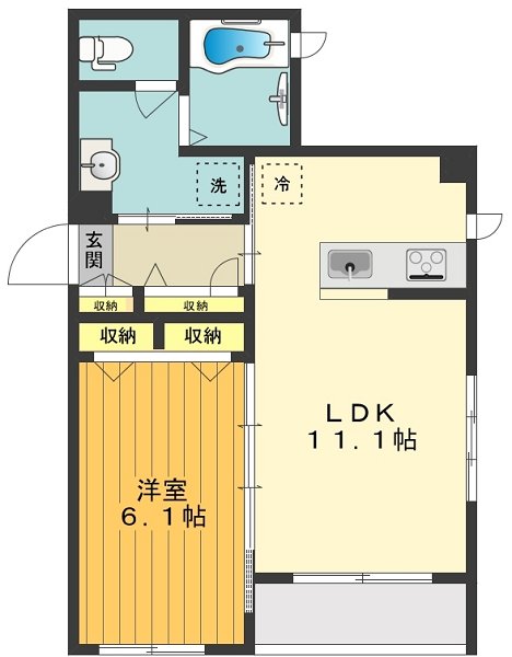 ミルティーユ 間取り図