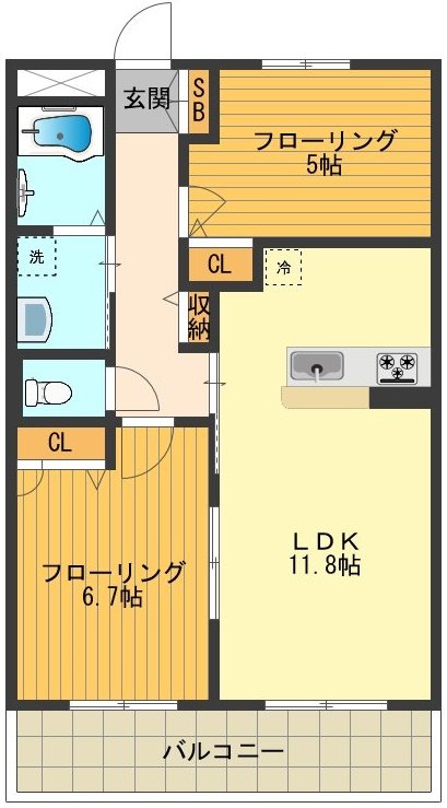 サングランシェ 間取り図