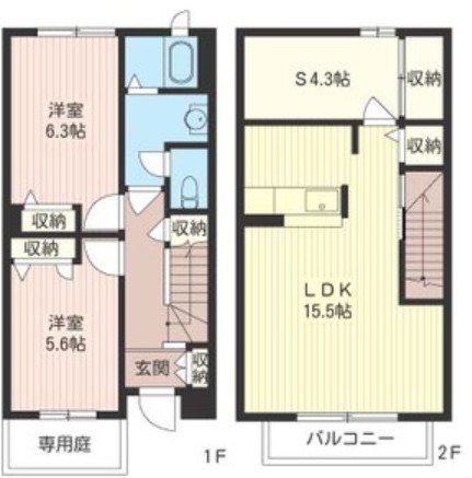 ヴィラージュⅡ 間取り図