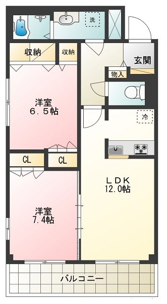 ヴィラ　マルーン 間取り図