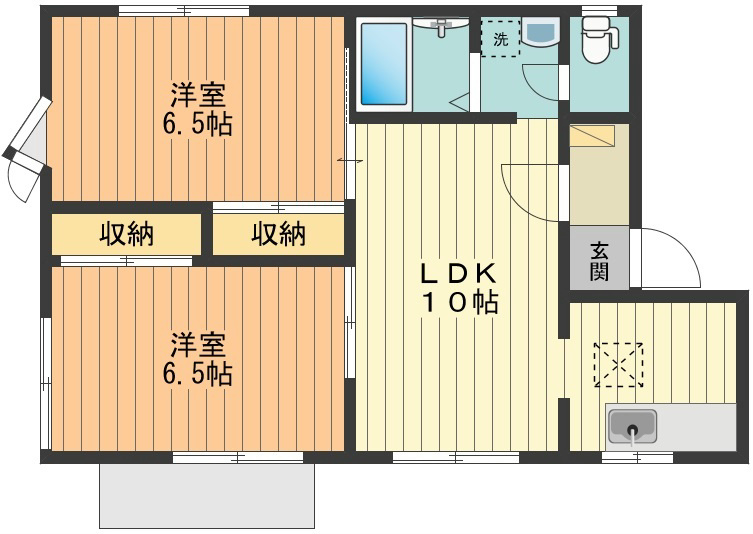 ハイライズパークＩＴＯ 間取り図