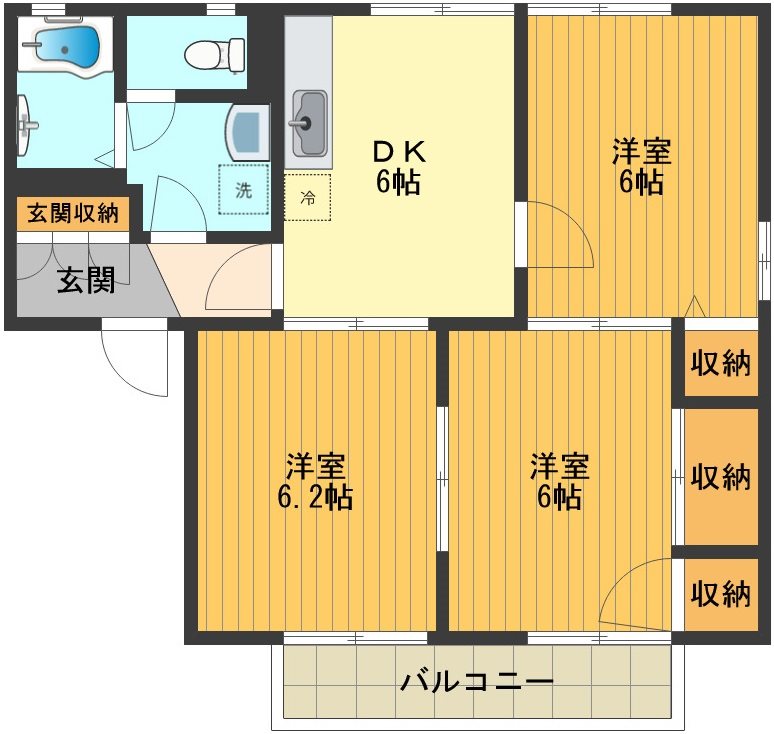 クエールコート 間取り図