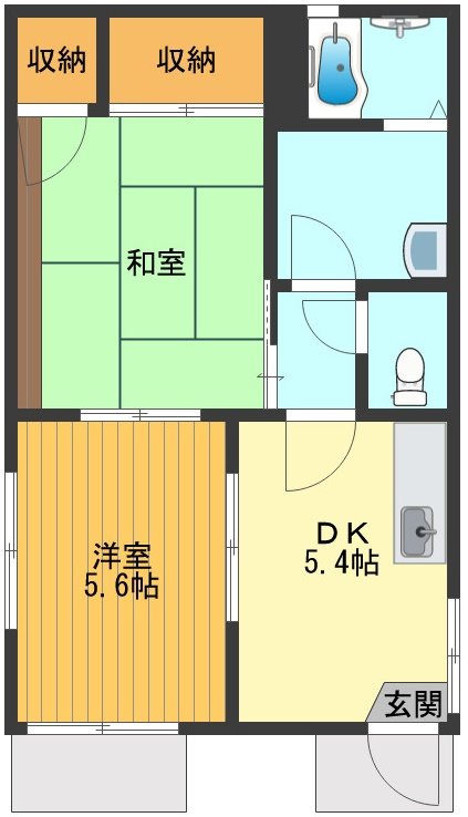 ツインハイムＢ 間取り図