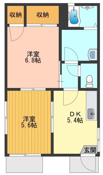 ツインハイムＢ 0101号室 間取り