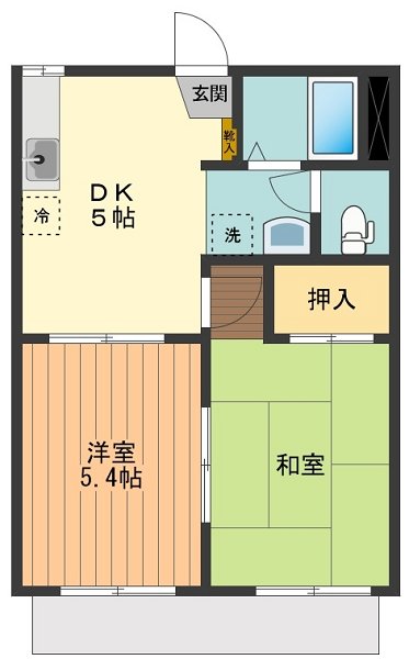 グリーンハイツ 間取り図