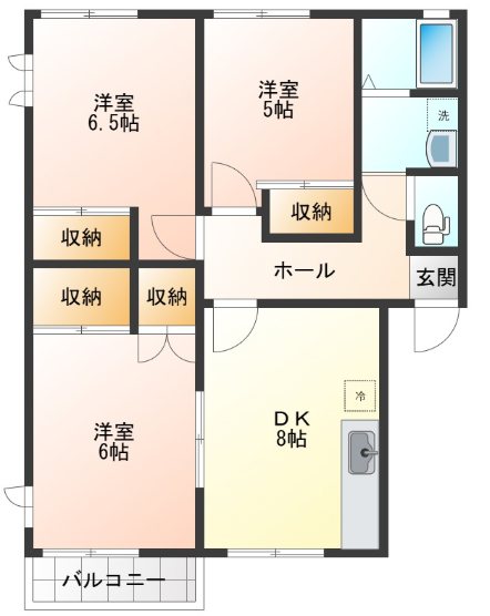 レジデンス椚田 間取り図
