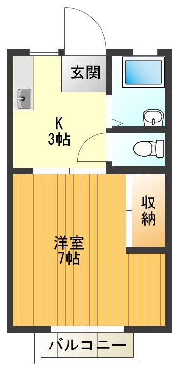 ユーハイツ岸野 間取り