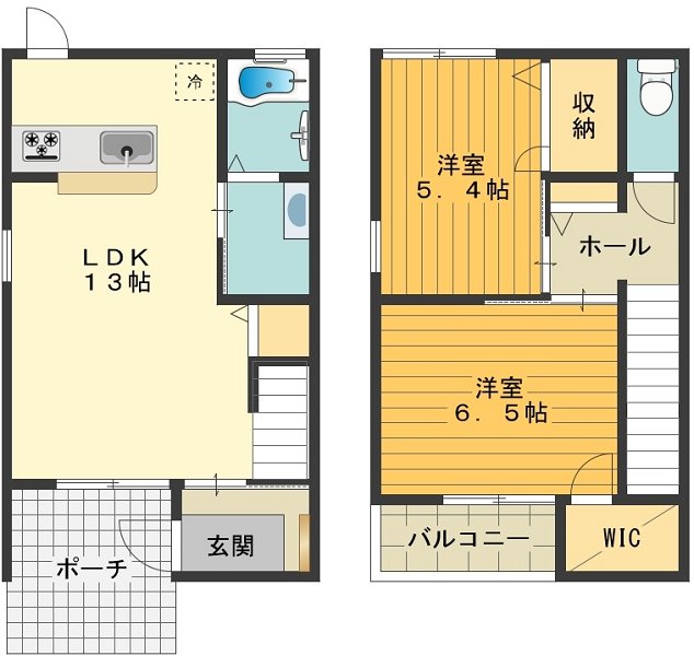 ラフィネ壱番館 間取り図