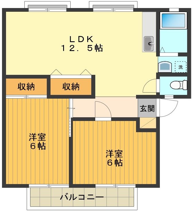 サンガーデン中山Ｃ 間取り図