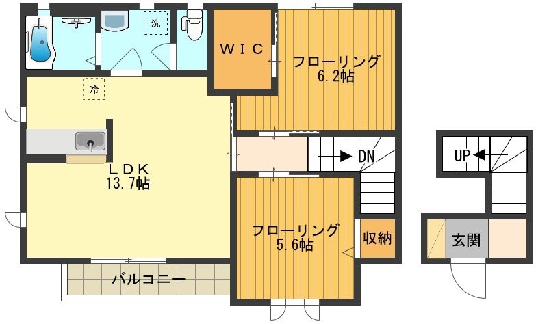 グランローズＡ 間取り図