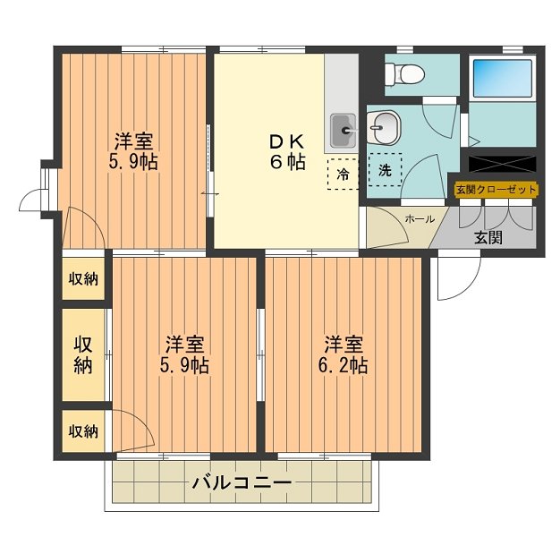 ディアスＫ２ 間取り図