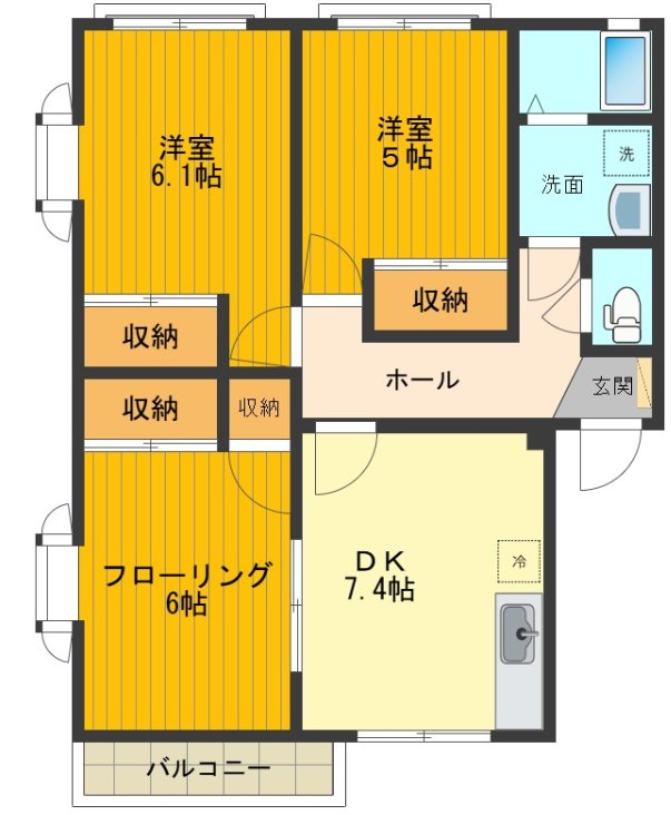 ストークヴィレッジB 間取り図