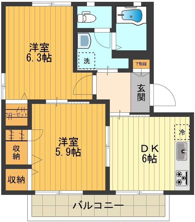 グリーンヴィラ 間取り図