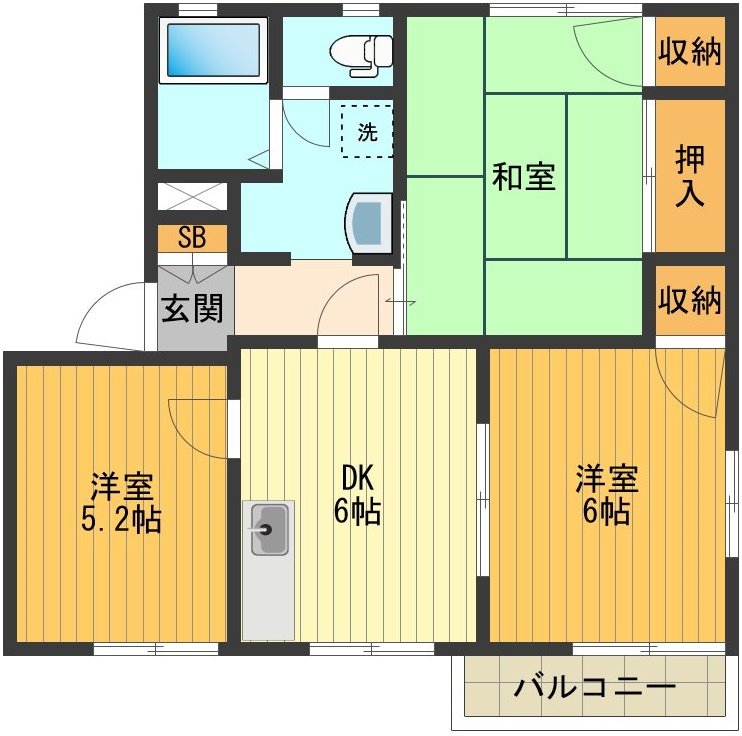 アビタシオンＡ 間取り図