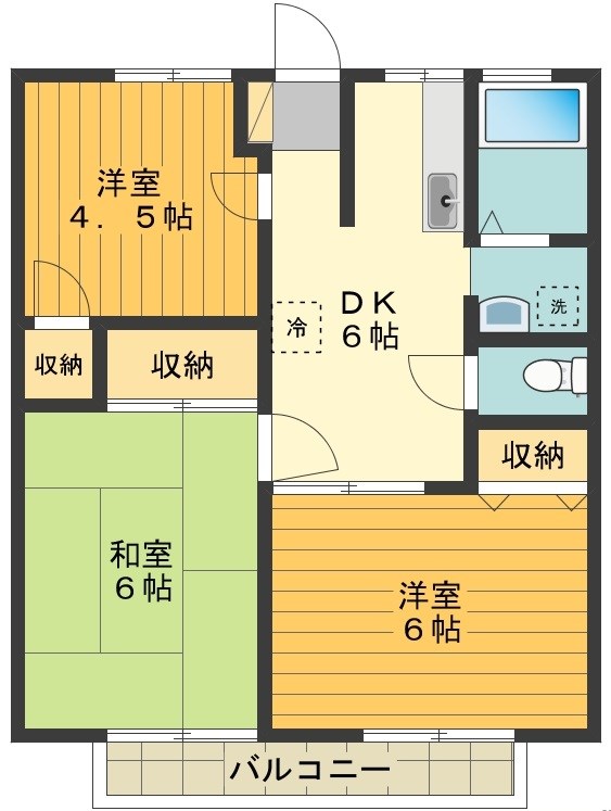 宇津木台パストラル 間取り図