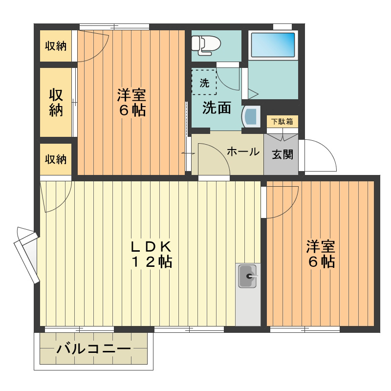 グリーンフレグランス 間取り図