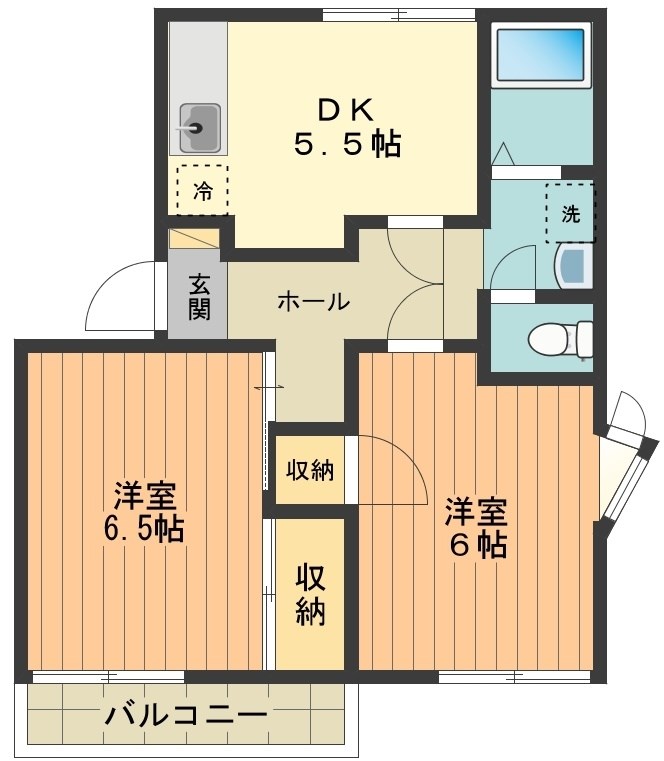 アネックスあづまＡ 間取り図