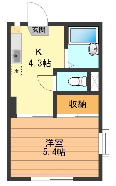 フレグランス平山E 間取り図