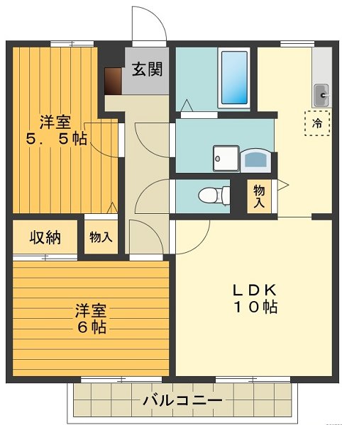 コーポ木下 間取り図